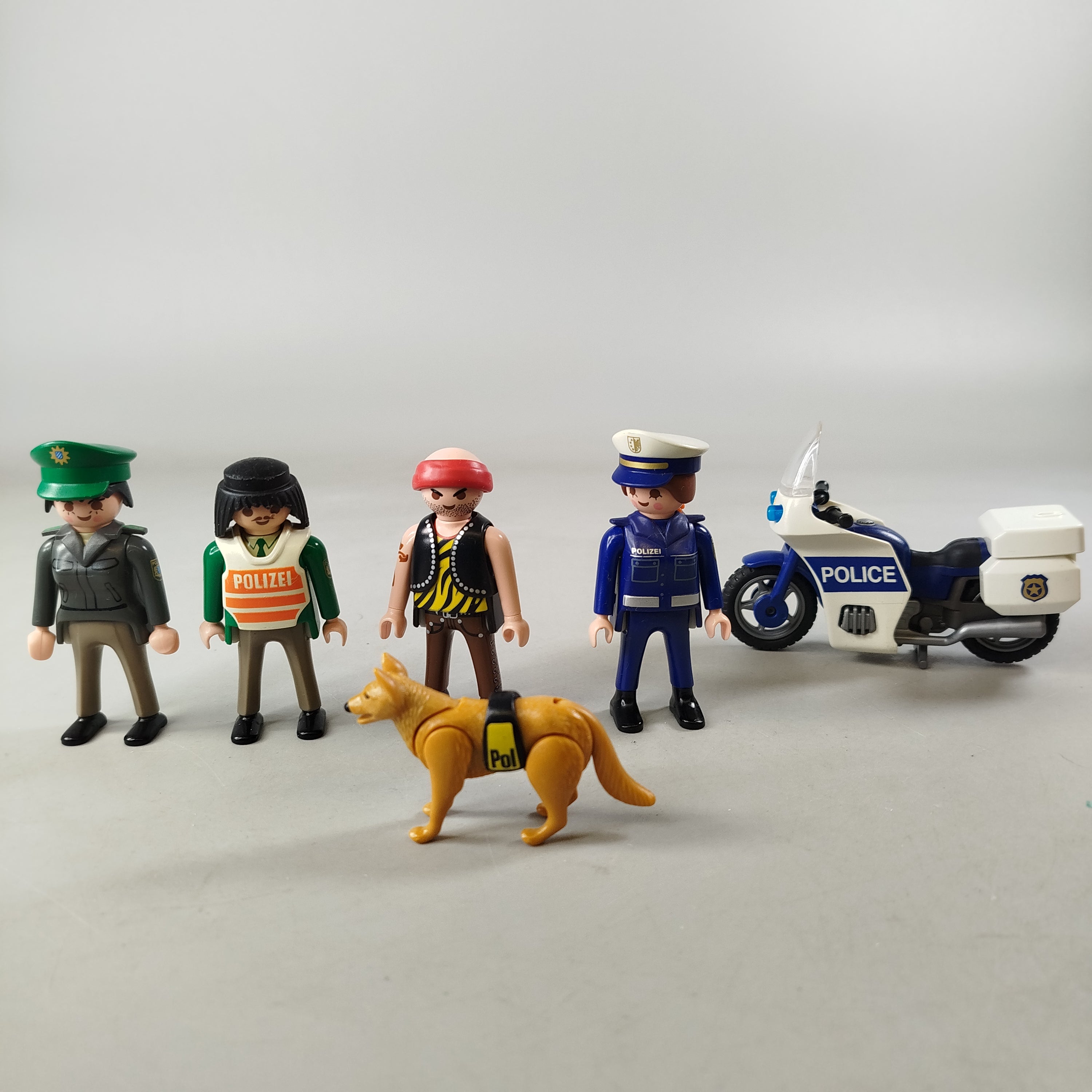 Playmobil Bundle Polizei Figuren Motorrad Hund, ab 3 4 5 Jahre | ✅ geprüft